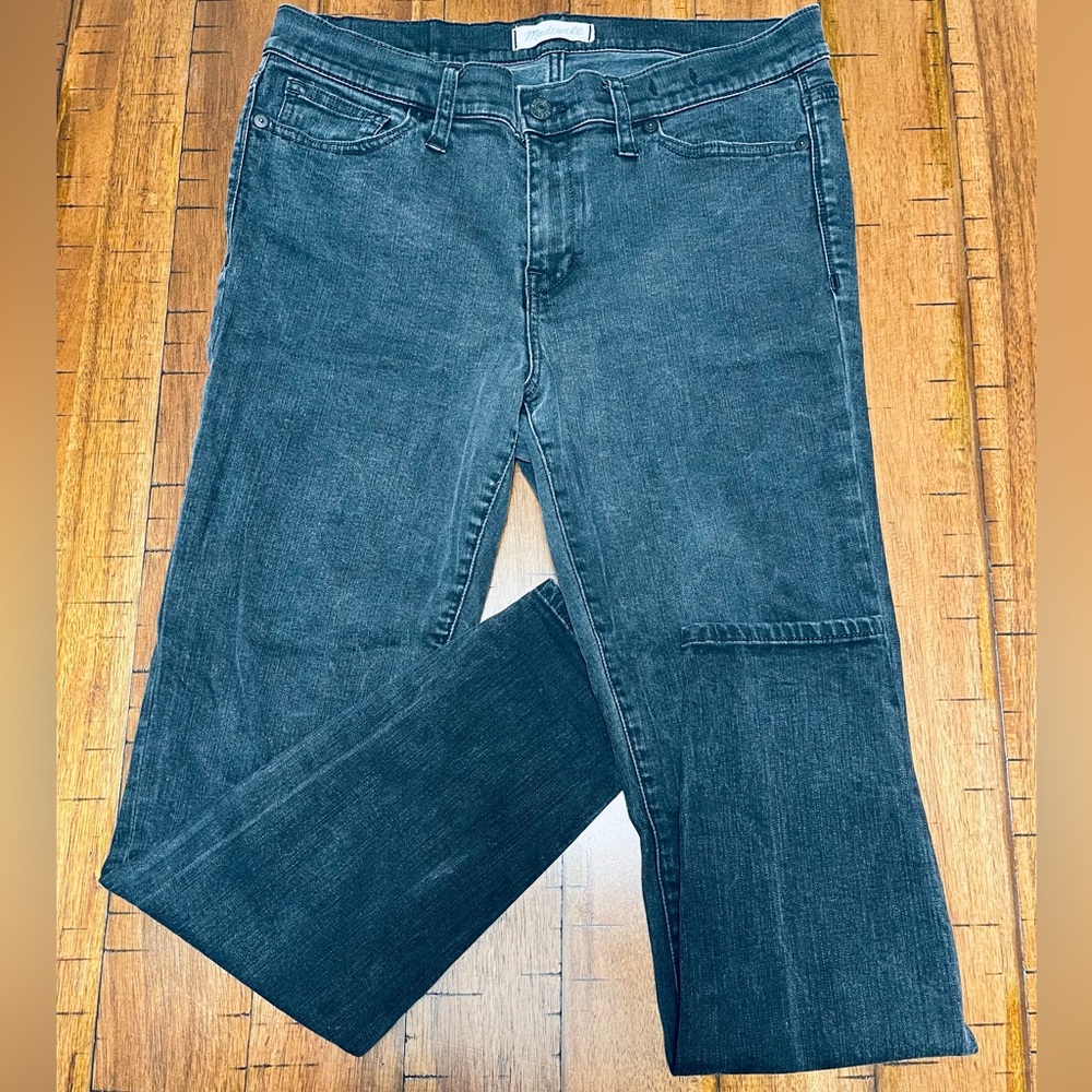 Madewell Washed black skinny skinny jeans